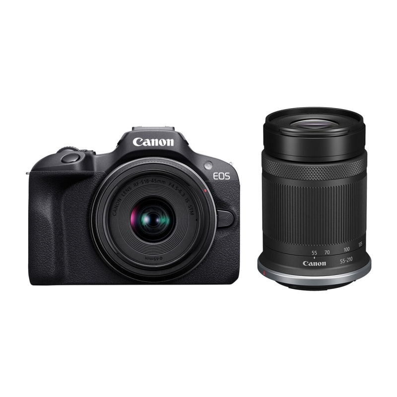 EOS R100 Black + RF-S 18-45mm IS STM + RF-S 55-210mm f/5-7.1