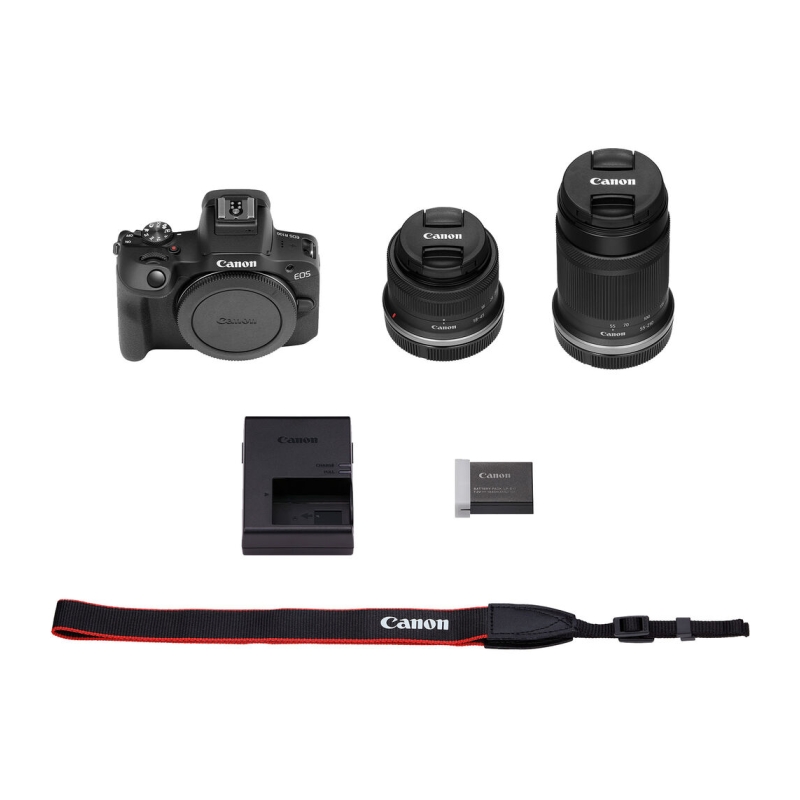 EOS R100 Black + RF-S 18-45mm IS STM + RF-S 55-210mm f/5-7.1